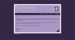 Desktop Screenshot of miathomsonassociates.co.uk