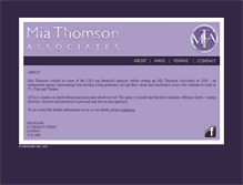 Tablet Screenshot of miathomsonassociates.co.uk